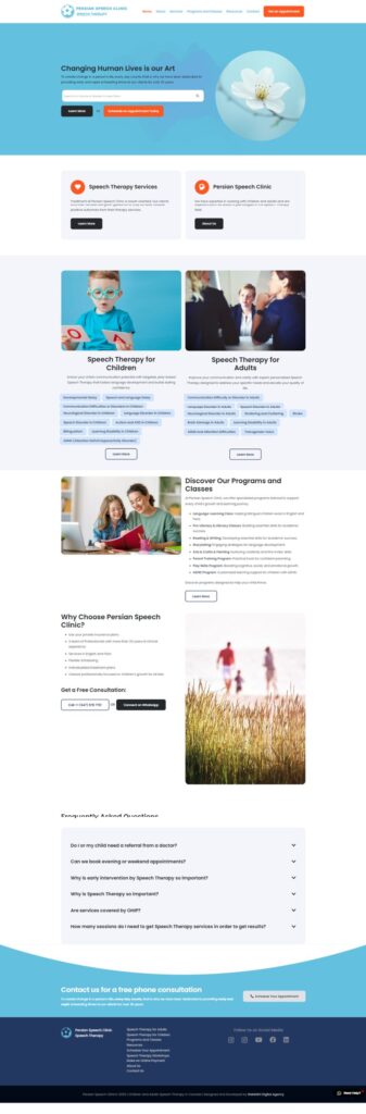 Webmint-Persian Speech Clinic